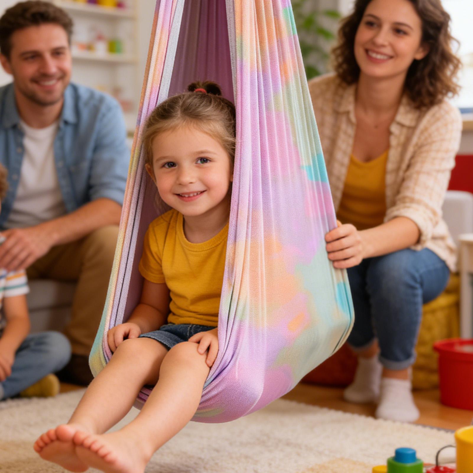 Kids Outdoor Hammock Swing - 子供用スイング 強力耐荷重 カドルチェア ヨガスイング 学校 教室