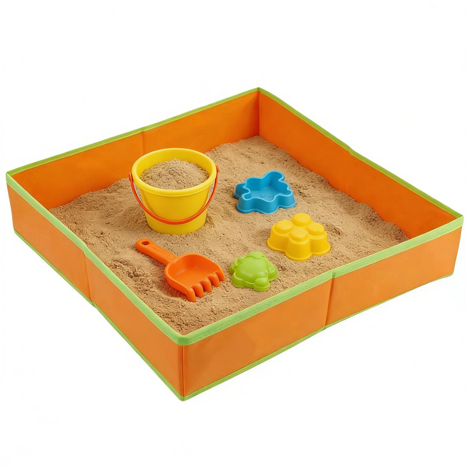 Kids Outdoor Activity Toys - 子供用砂場テーブル 屋外感覚テーブル 折りたたみ式ゲームトレイ 折りたたみ式不織布製 キッズ感覚テーブル 庭や裏庭用
