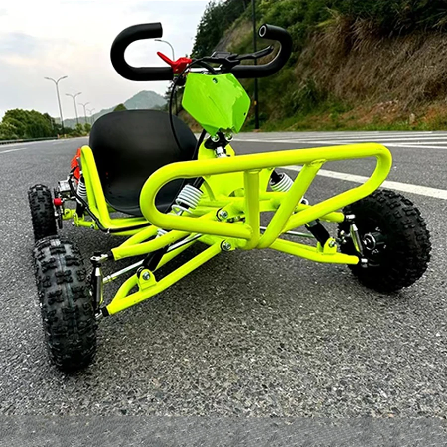 Kids Outdoor Karting - レジャーバージョン ゴーカート 子供と大人向け 屋外オフロード 63.3CC レーシングカート
