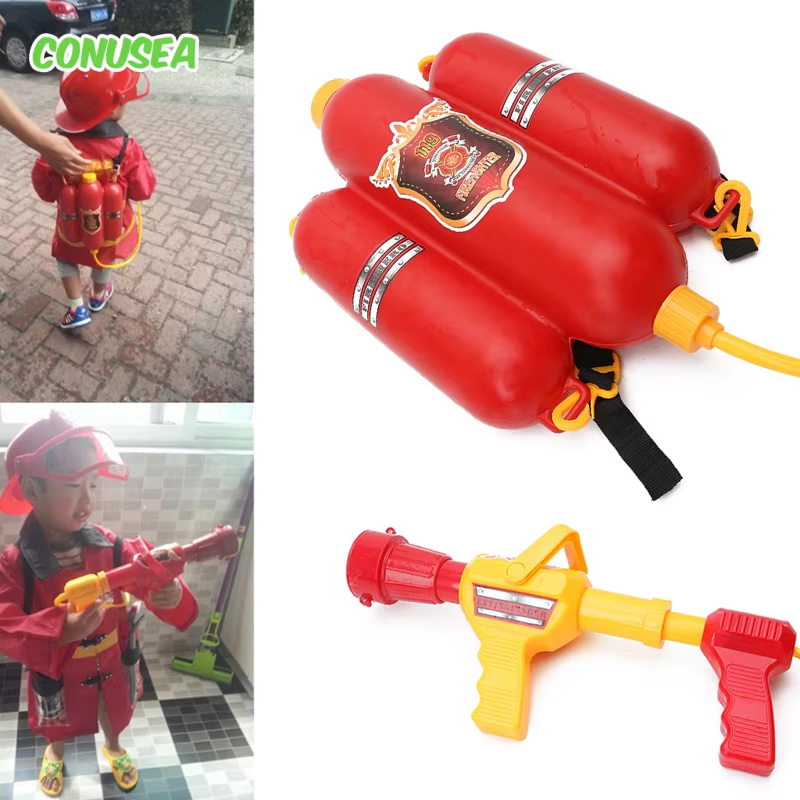 Kids Outdoor Storage - 消防バックパック水鉄砲大容量消防士水鉄砲引き出し撮影夏のプールビーチ水ゲーム屋外おもちゃキッズギフト