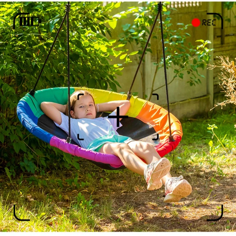 Kids Outdoor Hammock Swing - ガーデンハンモック用屋内吊り下げ式スイング子供用ハンギングロッキングチェア屋外用オックスフォード布は丈夫で耐摩耗性スイングです
