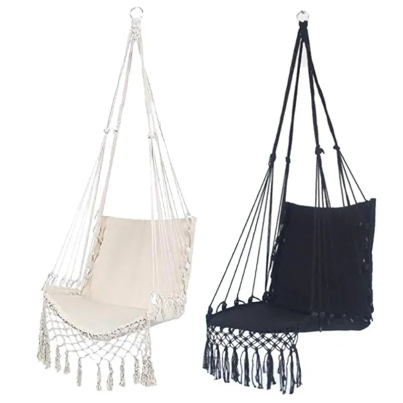 Kids Outdoor Hammock Swing - 屋外屋内ハンモック スイング 安全ハンモックチェア ロープハンギングチェア ガーデンレストゲーム 子供大人用プレイシート