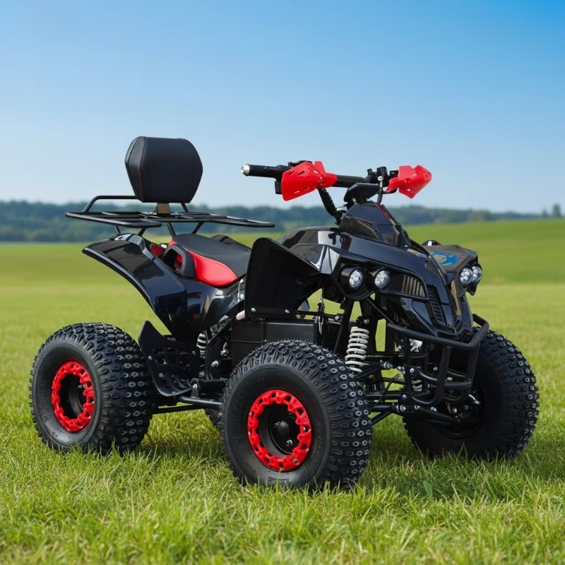 Kids Outdoor Electric Quad - 電動シャフトドライブATVクワッド（子供・大人向け）、背もたれ付きオフロード4輪車、屋外景勝地レンタル観光バイク