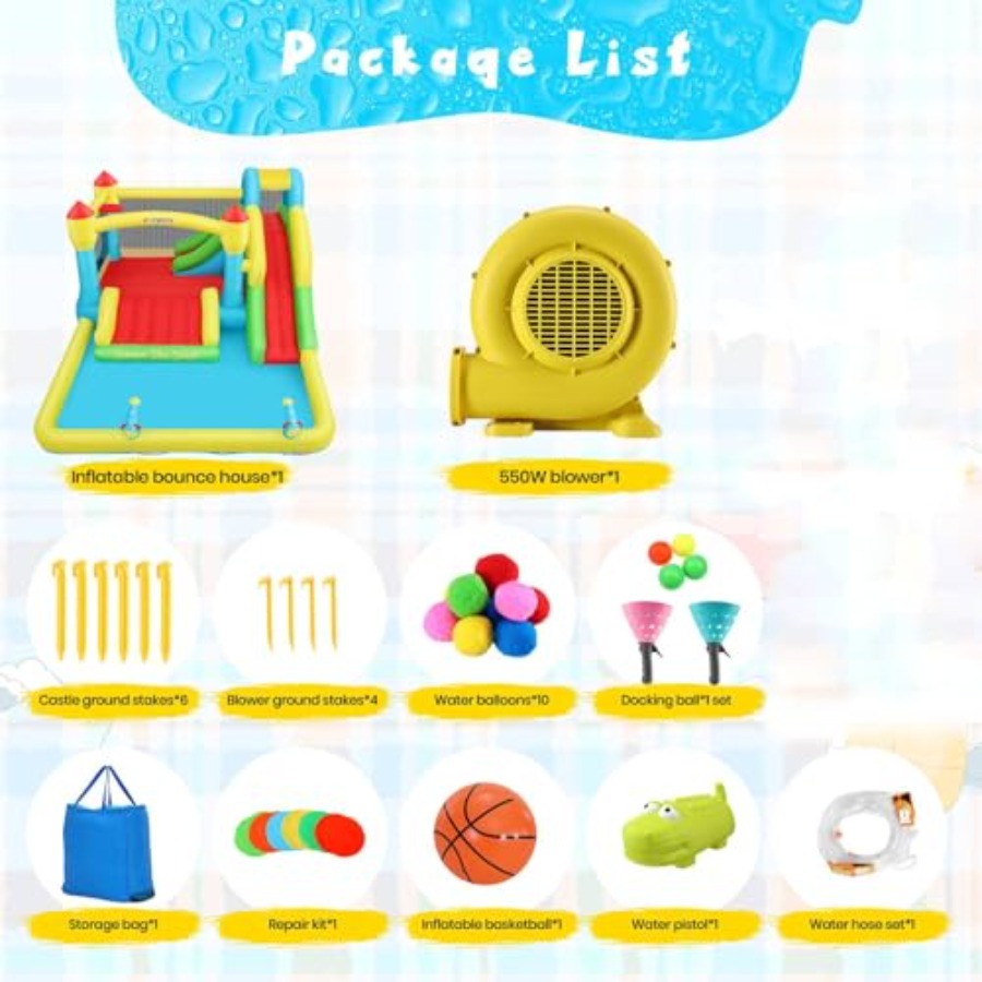 屋外/屋内兼用インフレータブルウォーターバウンスハウス（子供 - Kids Outdoor Climbing のレビューと価格