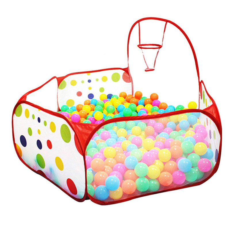 子供用のバスケットとボール付きの折りたたみ式プール,赤ちゃん - Kids Outdoor Storage のレビューと価格