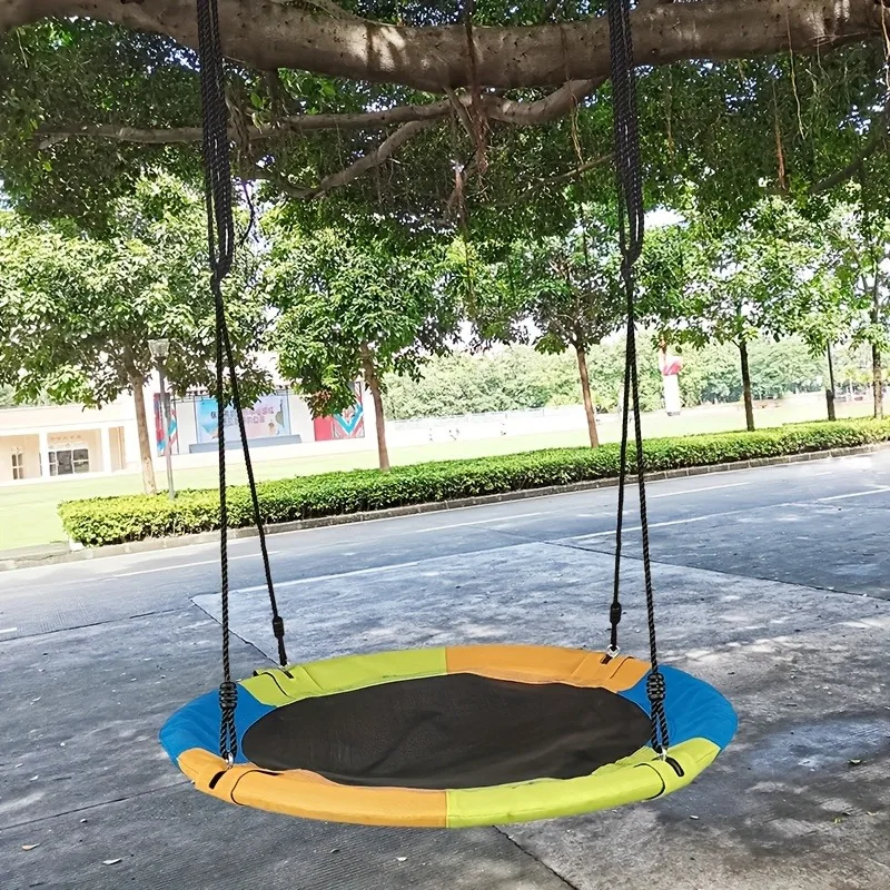 円形オックスフォードネットキャンバス子供用ハンモック吊り下げ - Kids Outdoor Hammock Swing のレビューと価格