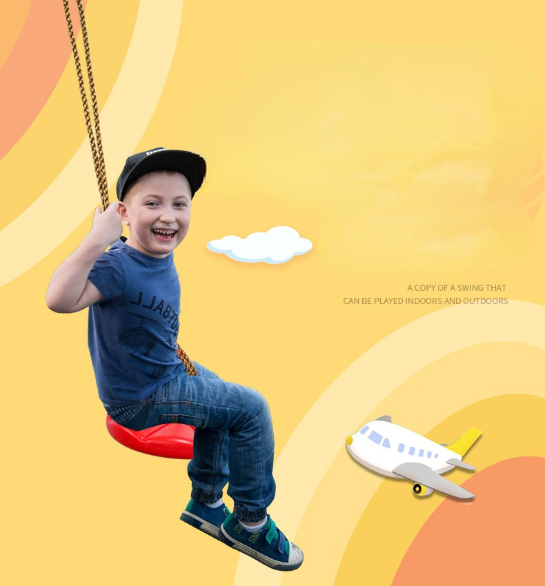 子供用ディスクスイング子供屋内および屋外スポーツ赤青肥厚八角 - Kids Outdoor Table And Chairs のレビューと価格