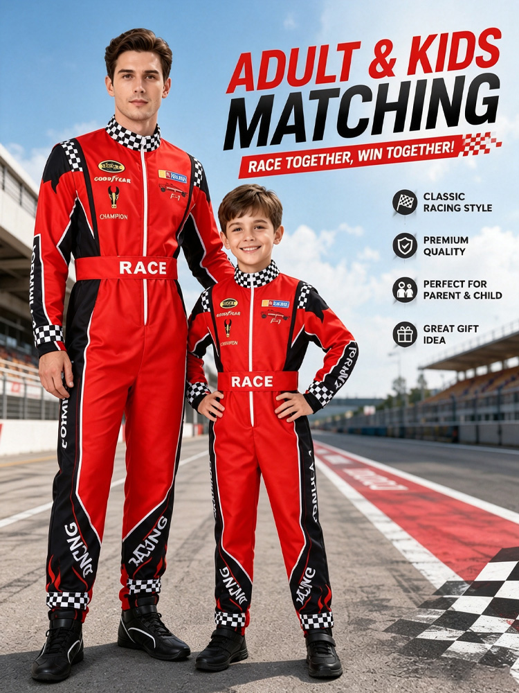 大人用レーシング衣装子供用カート競技ユニフォーム（赤い野球帽 - Kids Outdoor Karting のレビューと価格