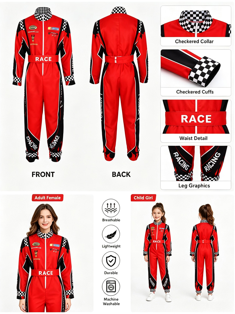 大人用レーシング衣装子供用カート競技ユニフォーム（赤い野球帽 - Kids Outdoor Karting のレビューと価格