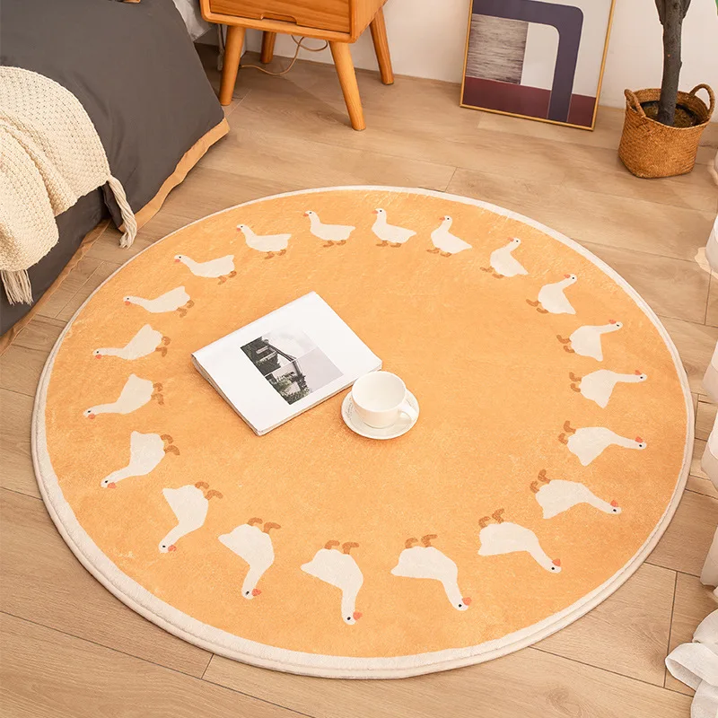 漫画かわいい動物ラウンドカーペットラウンジラグ研究寝室のフロ - Kids Outdoor Table And Chairs のレビューと価格
