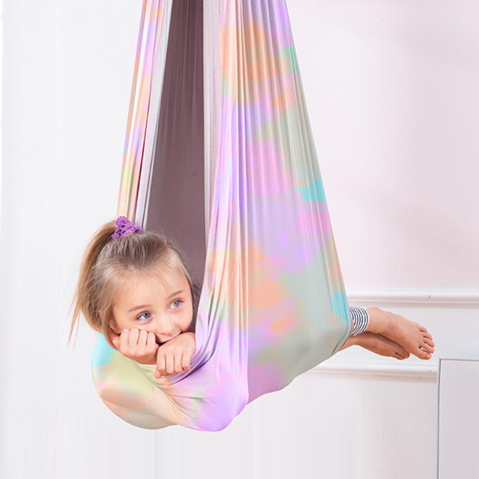 子供用スイング 強力耐荷重 カドルチェア ヨガスイング 学校 - Kids Outdoor Hammock Swing のレビューと価格
