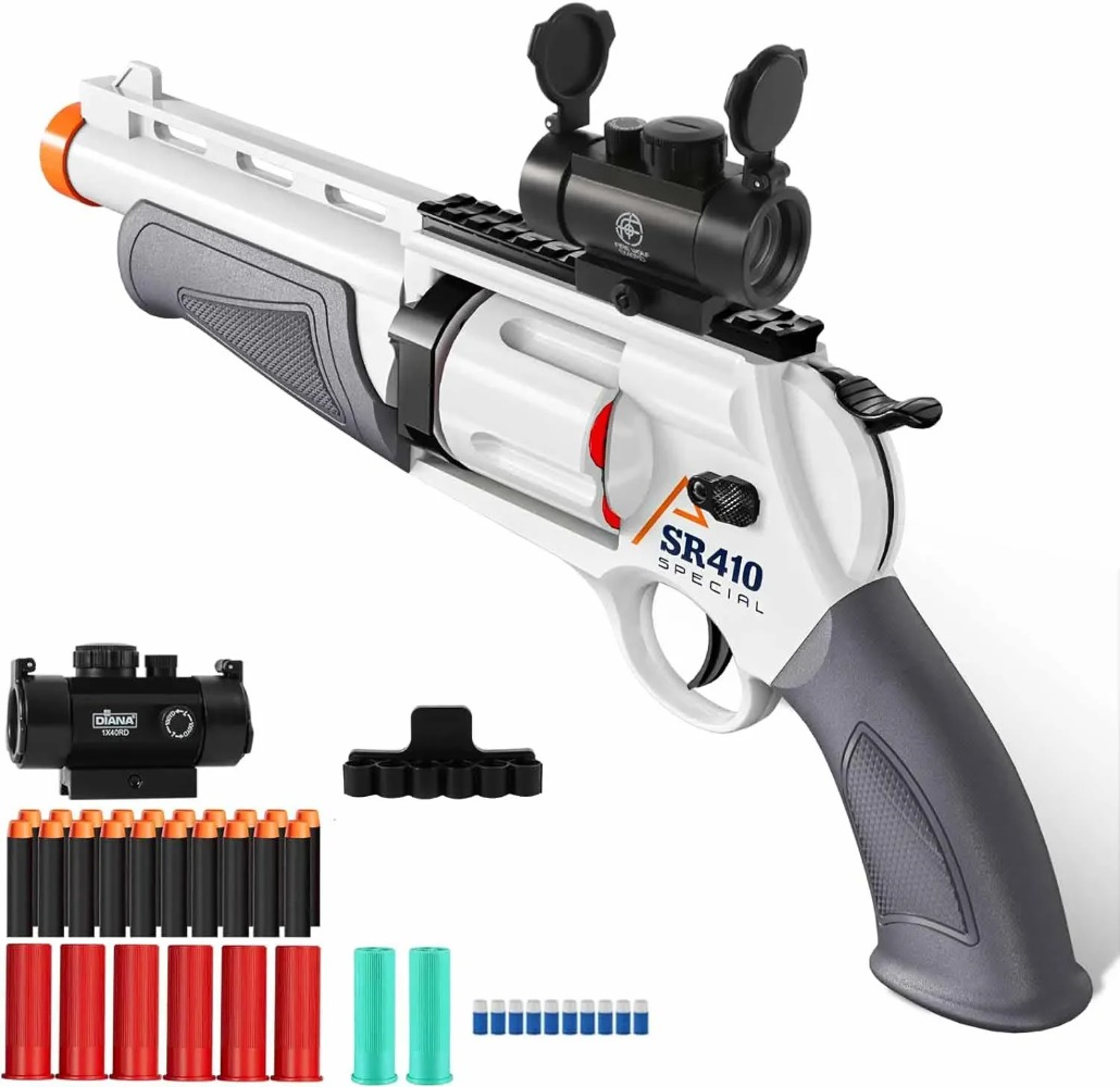 手動装填式リボルバーおもちゃの銃 子供用屋外CSショットガン - Kids Outdoor Xmas Gifts のレビューと価格
