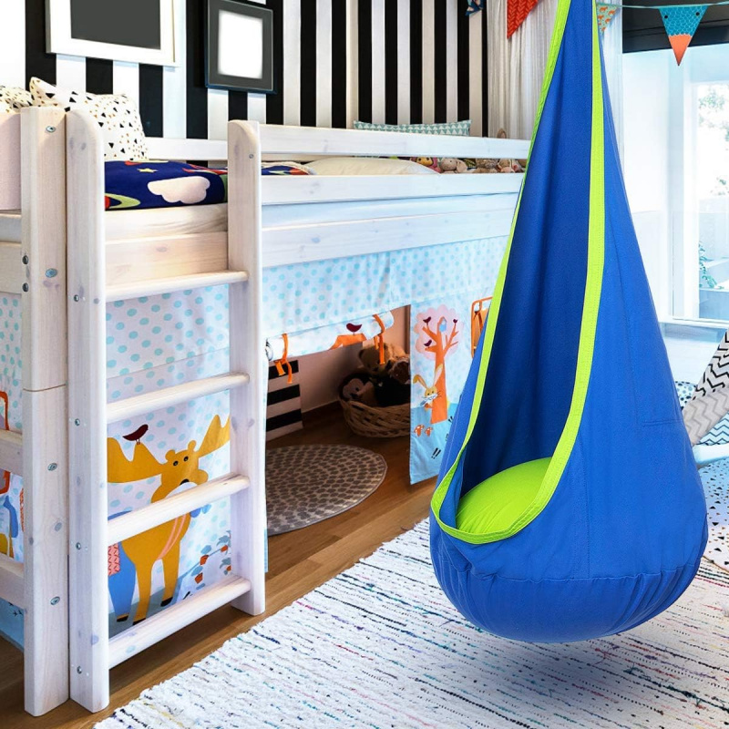 子供用ハンギングポッドスイングハンモックチェア、空気注入式ク - Kids Outdoor Hammock Swing のレビューと価格