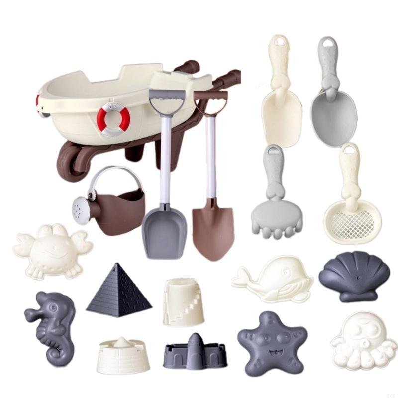 子供の砂の城のおもちゃビーチ砂プレイセットシャベル砂の彫刻砂 - Kids Outdoor Playset のレビューと価格