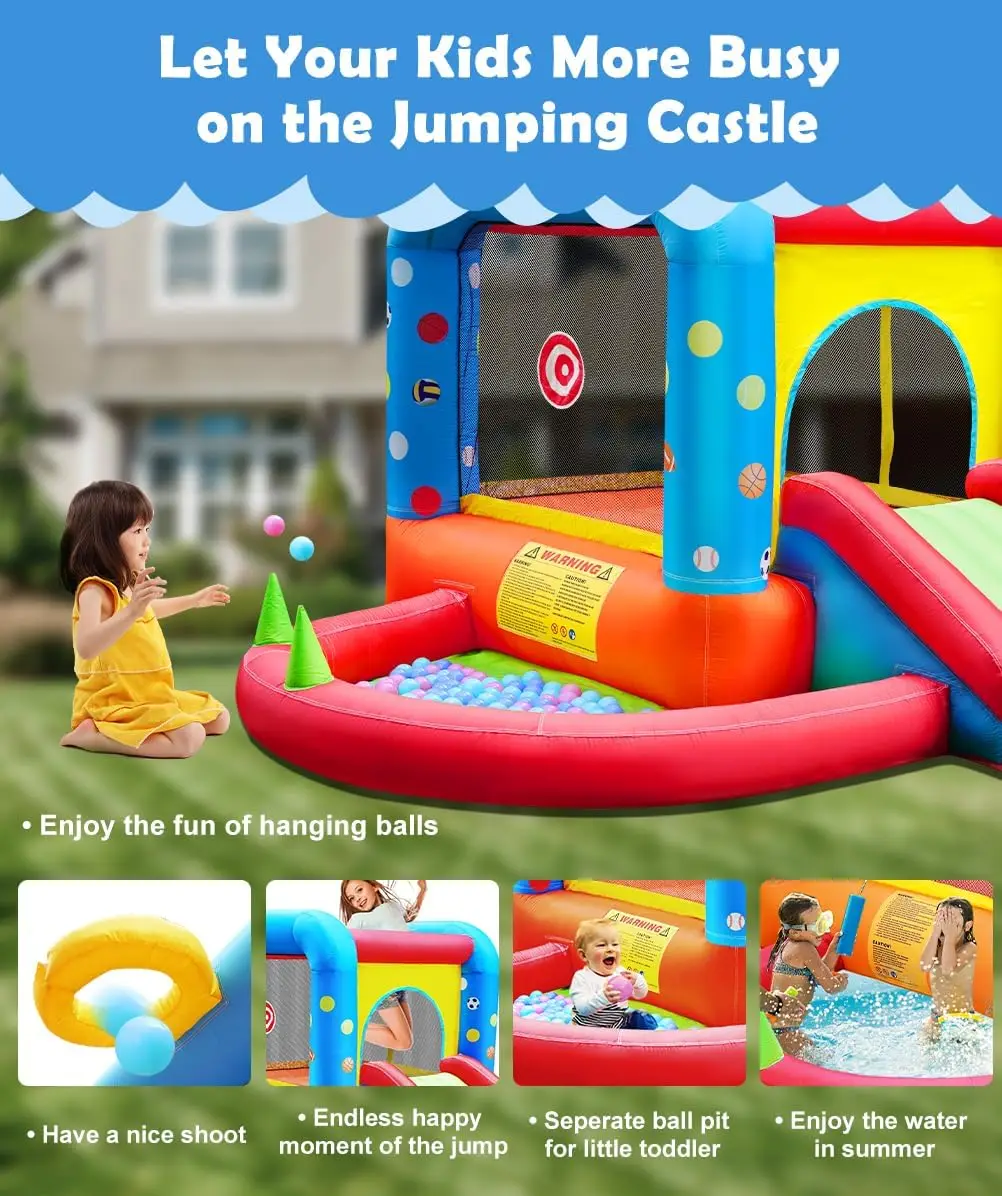 Step4Fun インフレータブルバウンスハウス、子供用キャ - Kids Outdoor Jump House のレビューと価格