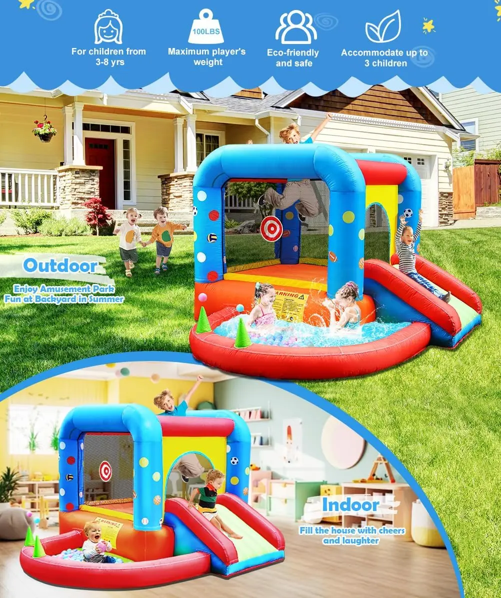 Step4Fun インフレータブルバウンスハウス、子供用キャ - Kids Outdoor Jump House のレビューと価格