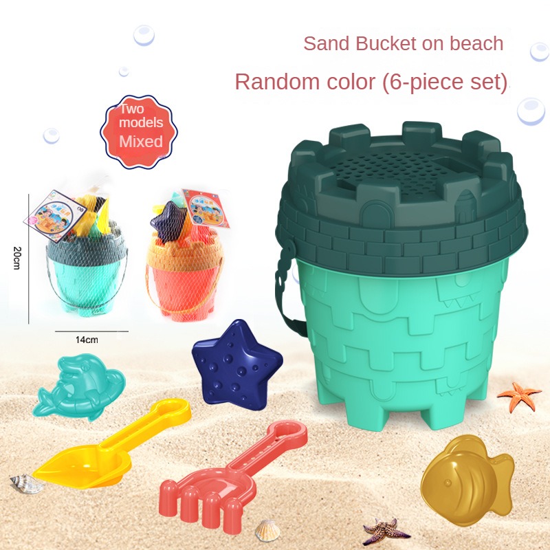 ビーチ砂遊びツールセット 砂バケツ ふるい 漏斗 砂シャベル - Kids Outdoor Storage のレビューと価格