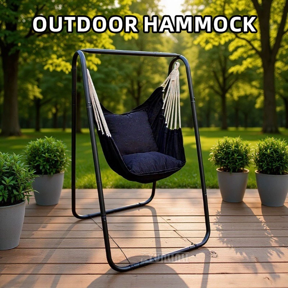 スイングスタンドハンモックハンギングチェア、簡単設置、屋内屋 - Kids Outdoor Hammock Swing のレビューと価格