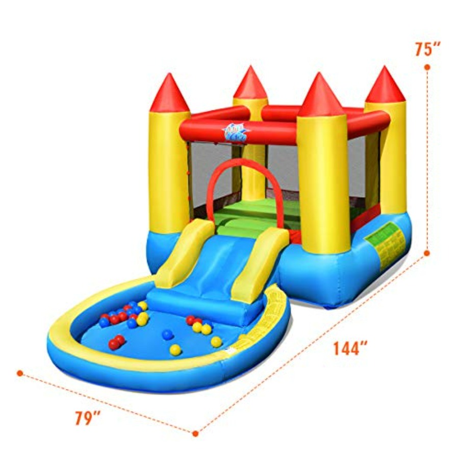 3歳から5歳向けの屋外用インフレータブルバウンスハウス：PV - Kids Outdoor Jump House のレビューと価格