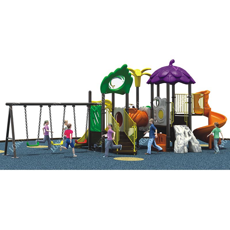 LLDPE多機能キッズスライド（スイング付き）庭、住宅、学校 - Kids Outdoor Swing And Slide のレビューと価格