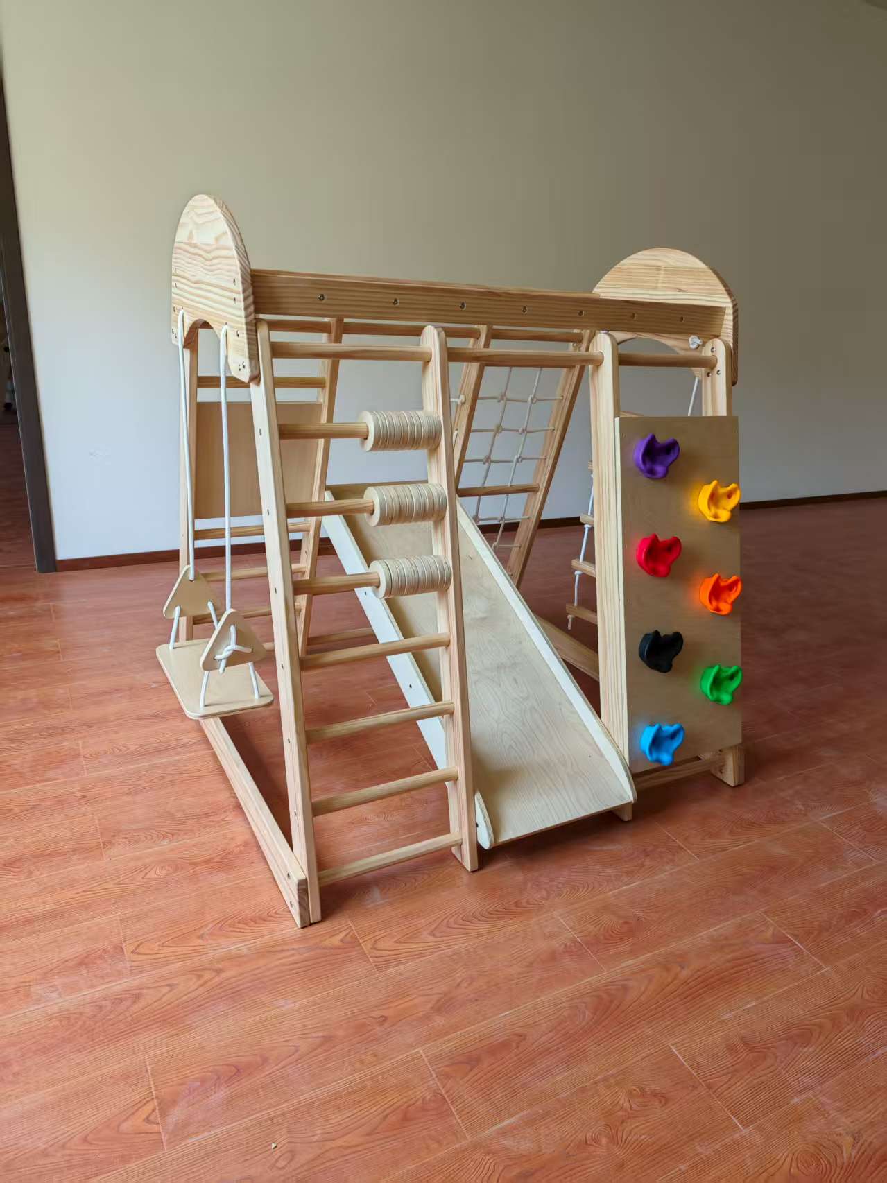 木製キッズクライミングフレーム、はしご、おもちゃ、クライムゲ - Kids Outdoor Climbing のレビューと価格