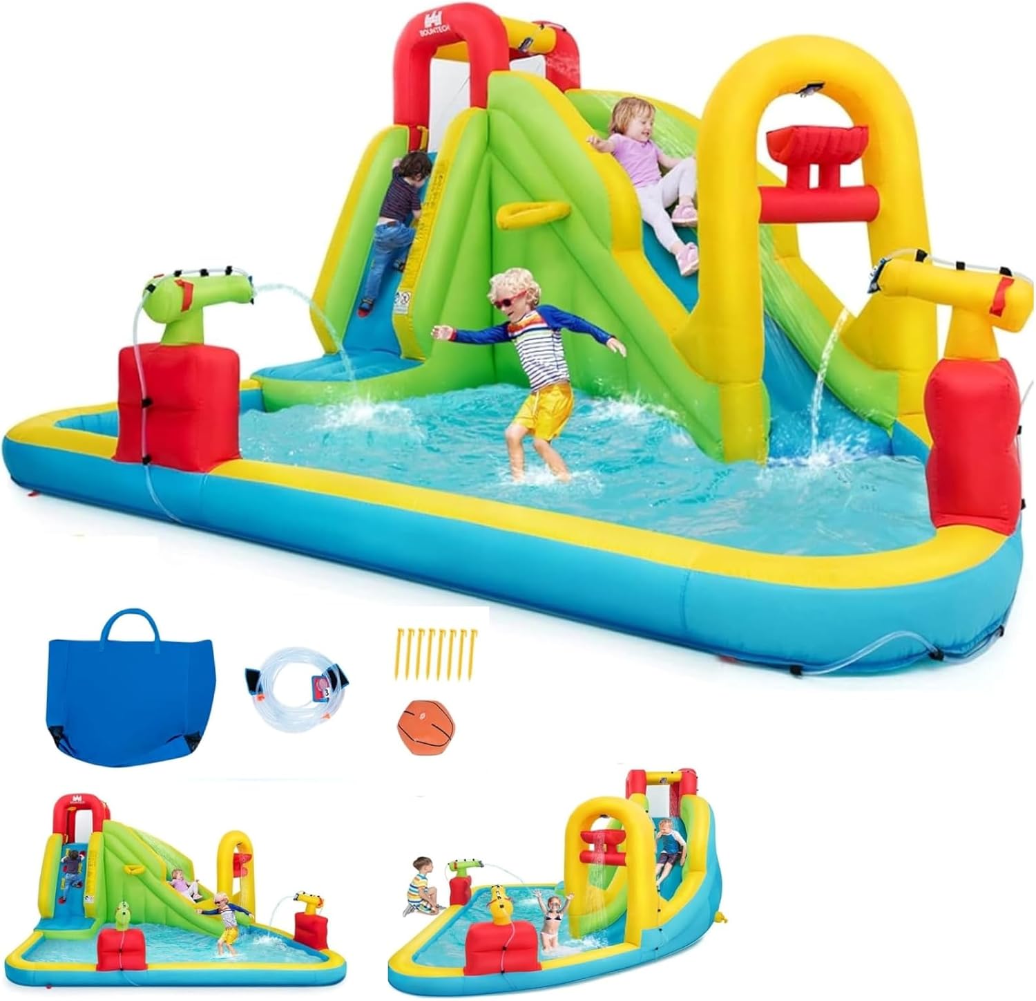 巨大なインフレータブルウォーターパーク遊具 - 子供用ブロウ - Kids Outdoor Climbing のレビューと価格