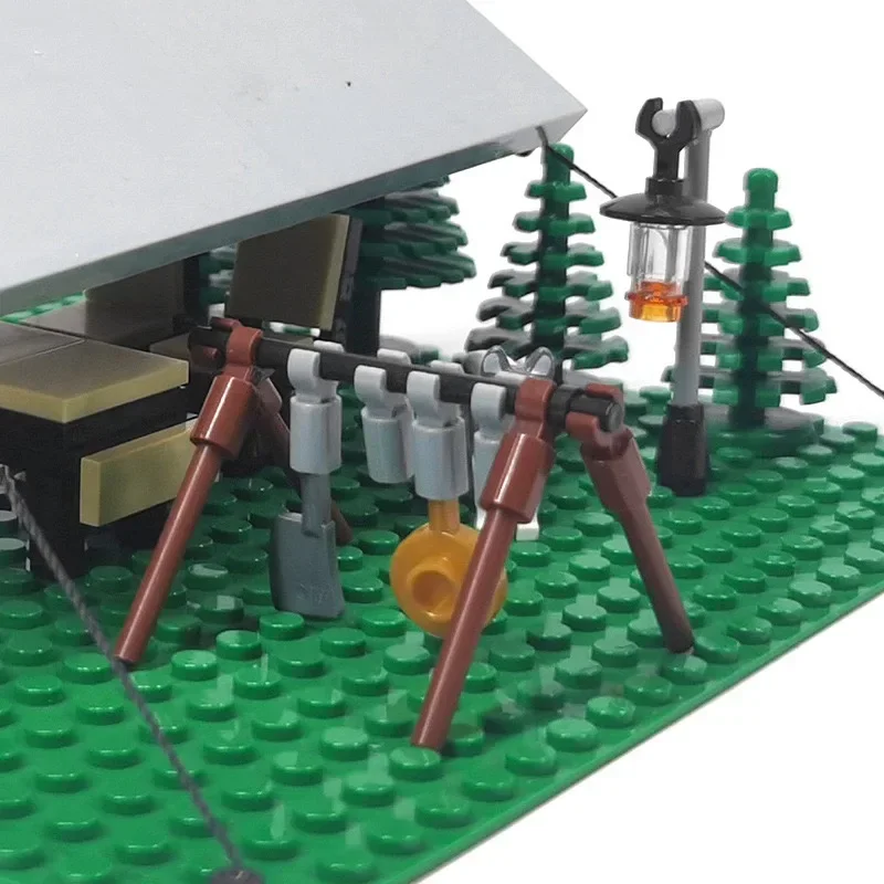 MOC 屋外キャンプとピクニックテントモデルビルディングブロ - Kids Outdoor Table And Chairs のレビューと価格