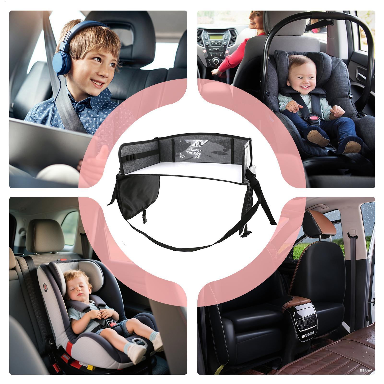 車用シートアクティビティトレイ、ポケット付き折りたたみ式オー - Kids Outdoor Activity Toys のレビューと価格