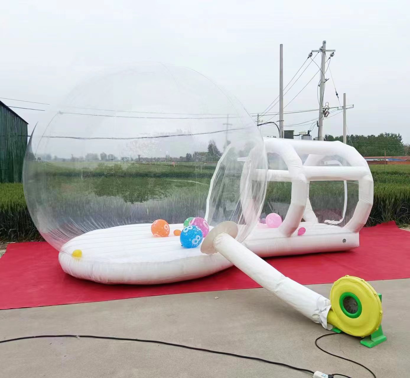 屋外用 白色 PVC製 インフレータブル ジャンプハウス キ - Kids Outdoor Jump House のレビューと価格