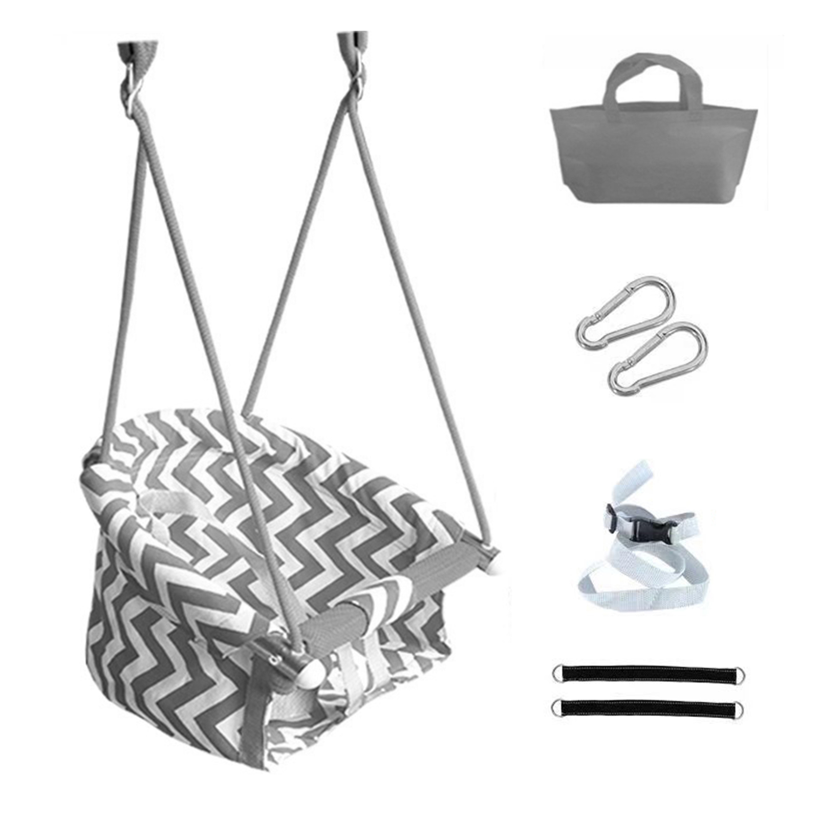子供用ハンギングスイング 調節可能なストラップの長さ ハイバ - Kids Outdoor Swing And Slide のレビューと価格