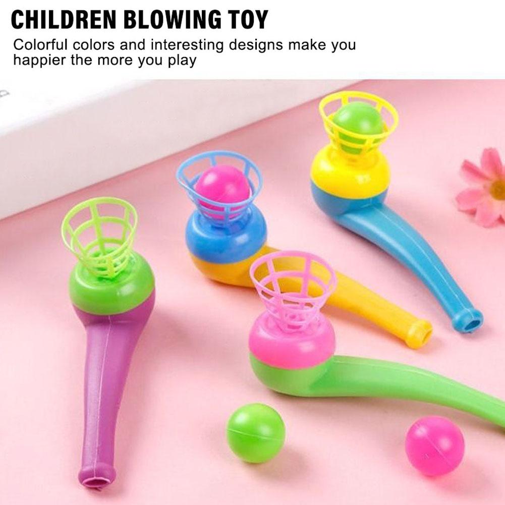 4 個子供用プラスチックパイプ吹きボールおもちゃアウトドアス - Kids Outdoor Activity Toys のレビューと価格