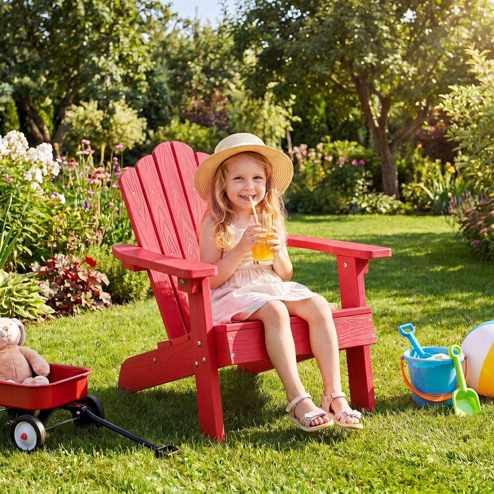 キッズアディロンダックチェア、オールウェザーハイプス幼児用ア - Kids Outdoor Adirondack Chair のレビューと価格