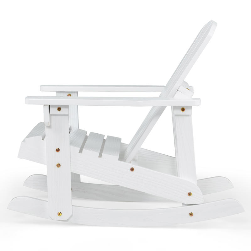 屋外用木製子供用アディロンダックロッキングチェア（スラットシ - Kids Outdoor Adirondack Chair のレビューと価格