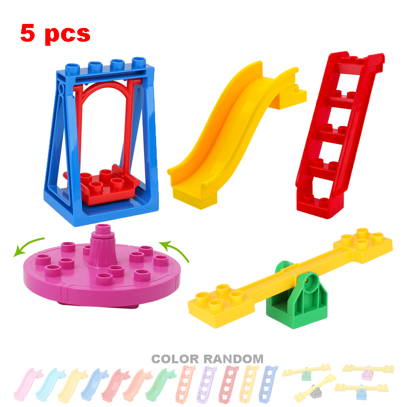 ビッグビルディングブロック遊び場パイプライン部品スライドはし - Kids Outdoor Swing And Slide のレビューと価格