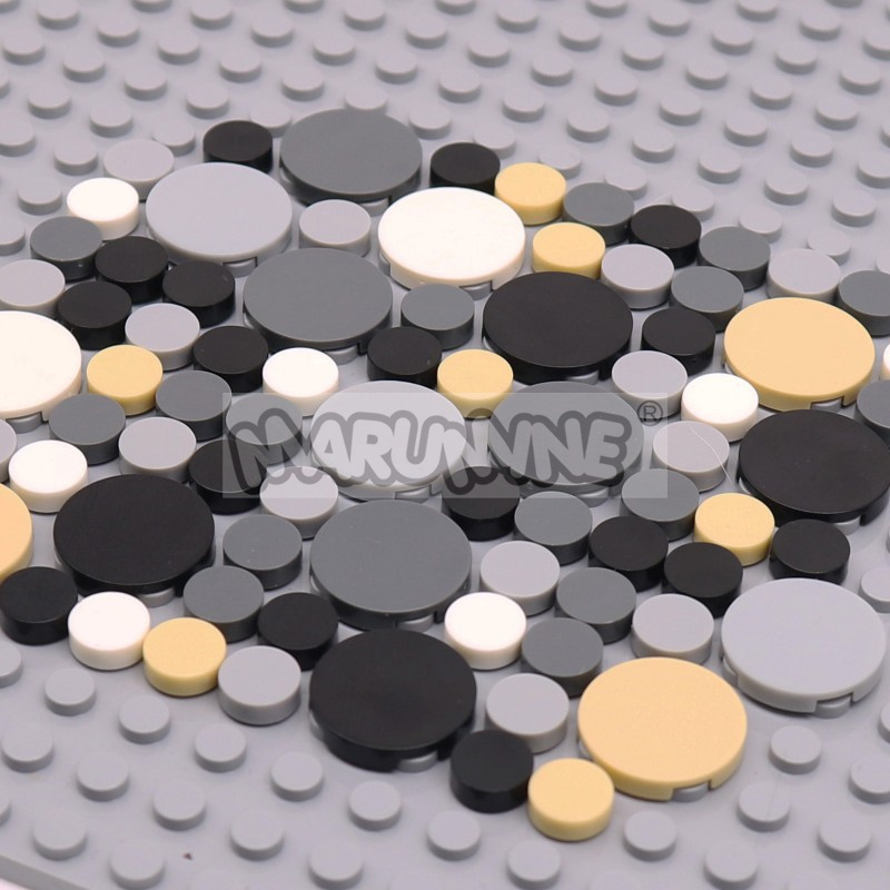 350 個ラウンドタイルブロック 1x1 2x2 MOC レ - Lego Set City のレビューと価格