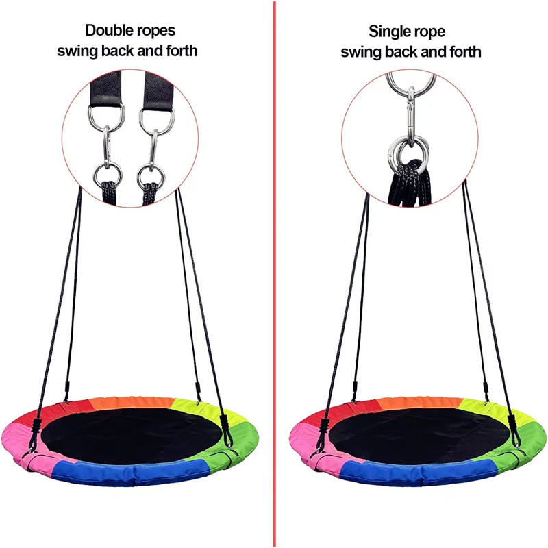 屋外ガーデンキッズベビースイング カラフルなネストハンモック - Kids Outdoor Hammock Swing のレビューと価格