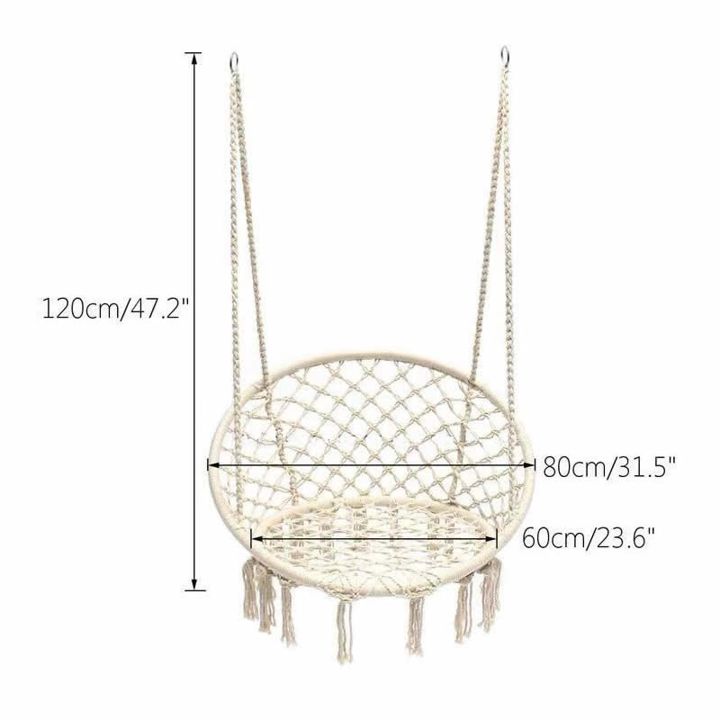 2025 北欧ガーデン手作りニットラウンドハンモック屋外屋内 - Kids Outdoor Hammock Swing のレビューと価格