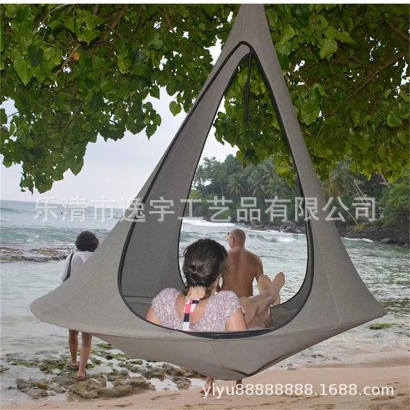 屋外用ツリーテントハンモックハンギングチェア、バルコニーレジ - Kids Outdoor Hammock Swing のレビューと価格